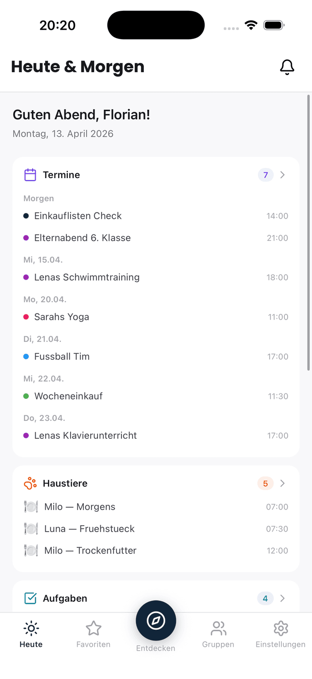 Alles auf einen Blick