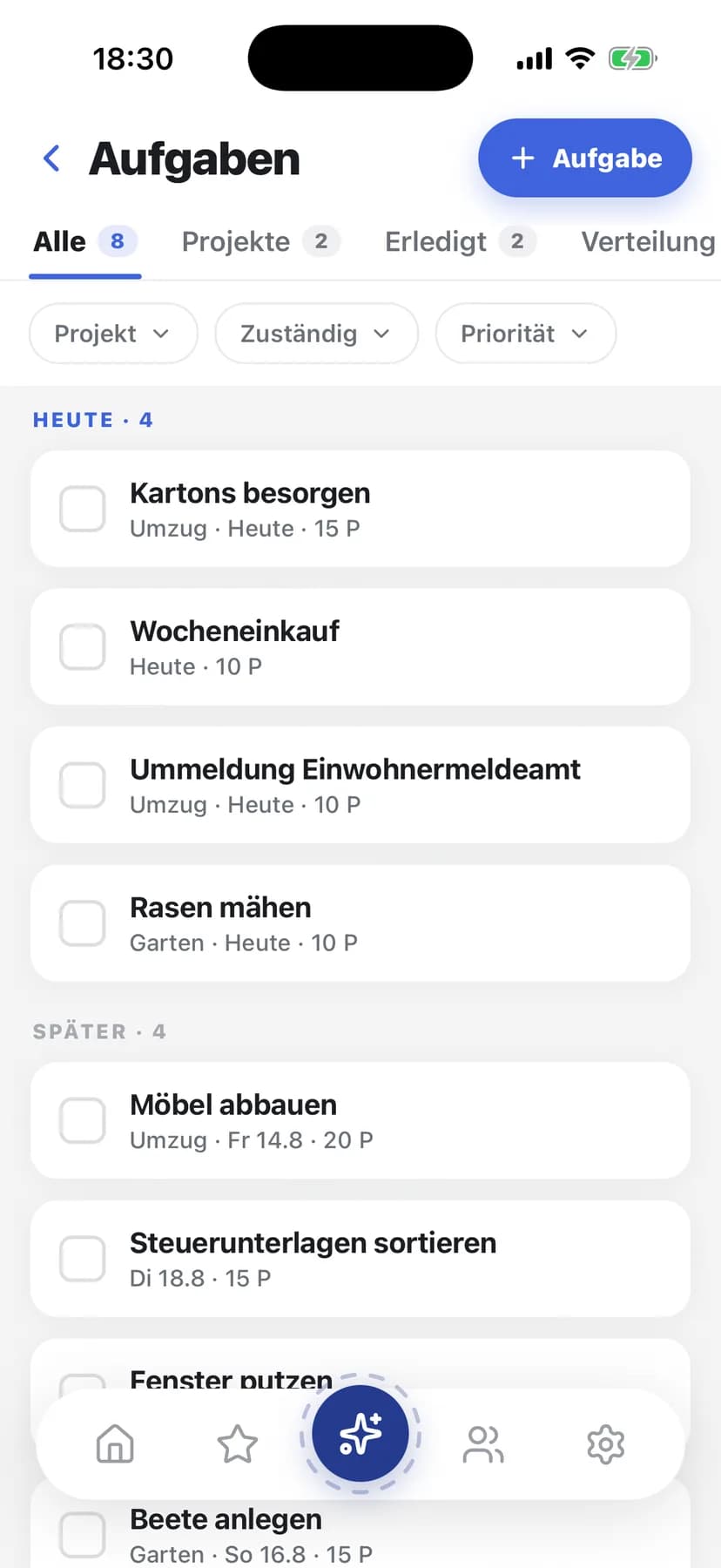 Aufgaben: Diese Woche