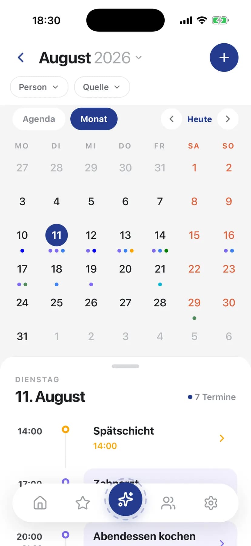 Kalender: Mittwoch, 14. Mai