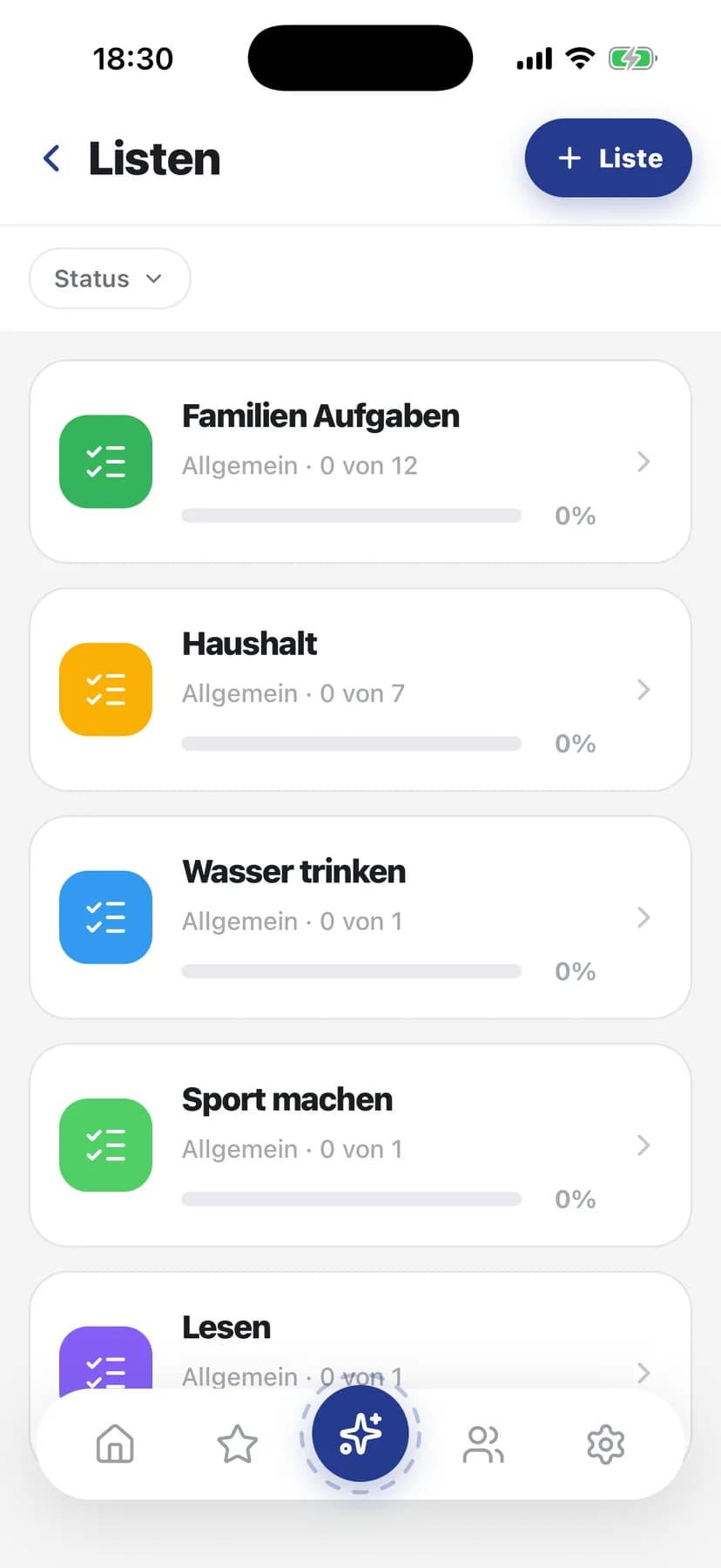 Listen: Einkauf