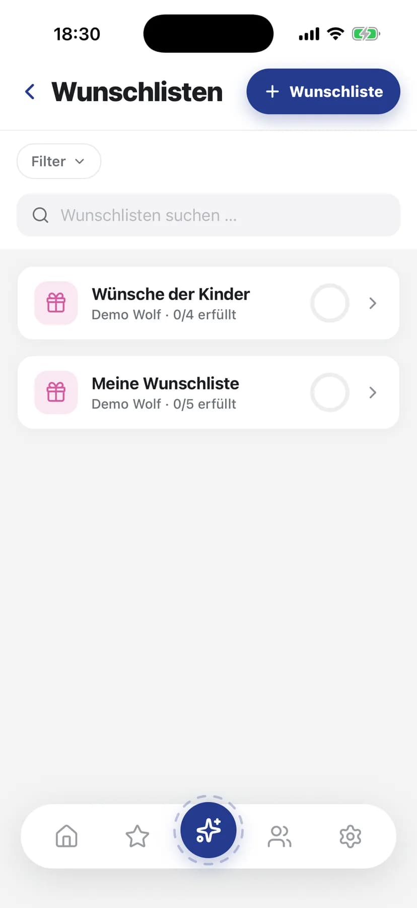 Wunschlisten: Emmas Geburtstag